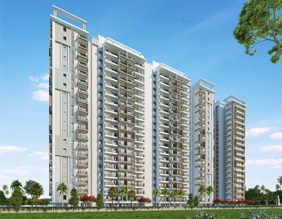 Artist's impression of Patliputra Signature Park's residential towers